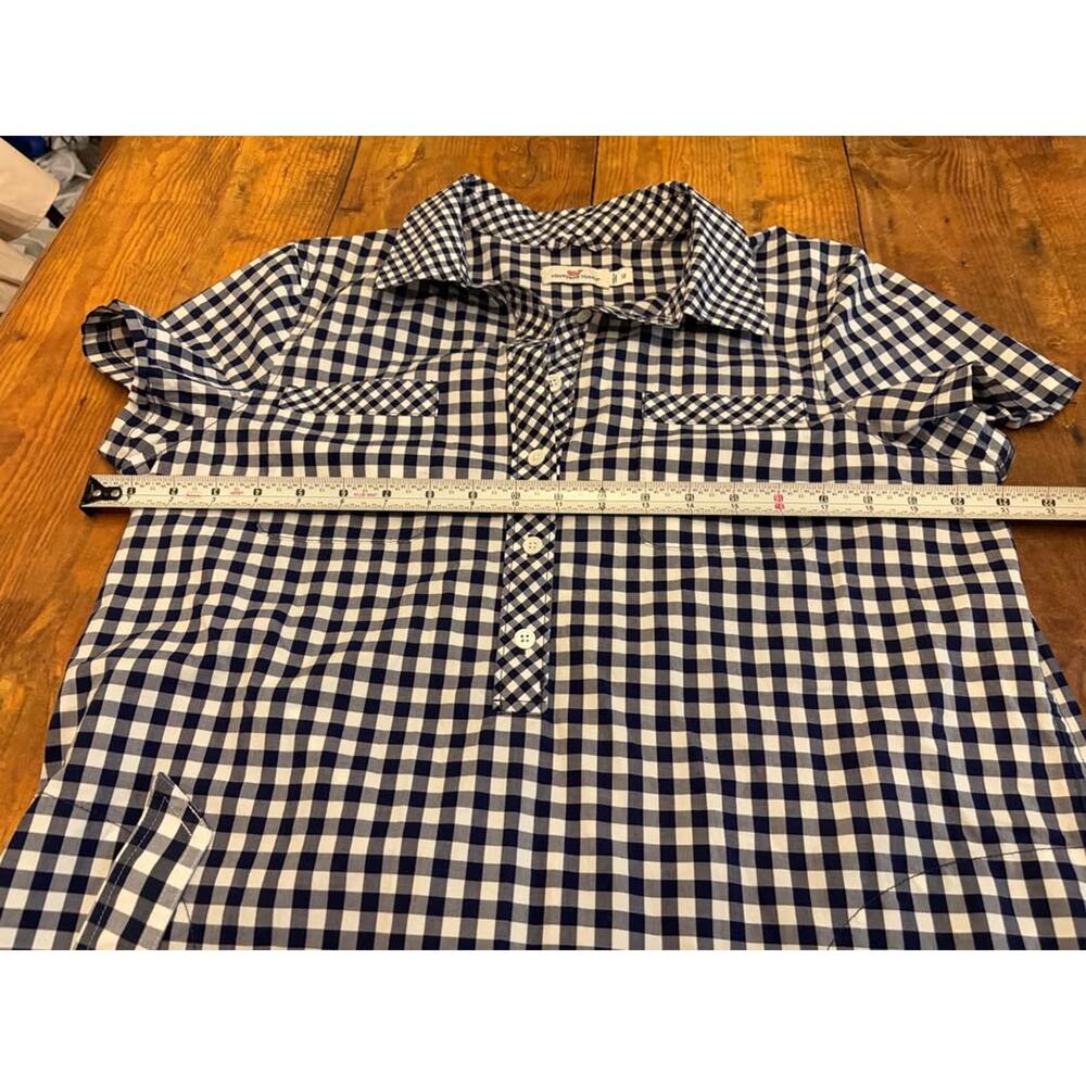 Sz 12 - Vineyard Vines Gingham Shirt Dress - Picture 8 of 9